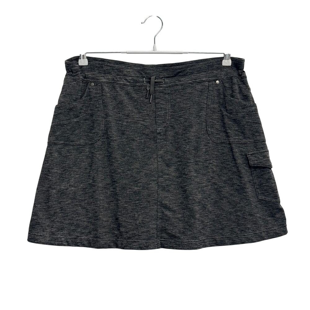 Kuhl Mova Cargo Skirt Skort Dark Gray Womens XL Athletic Hiking Travel